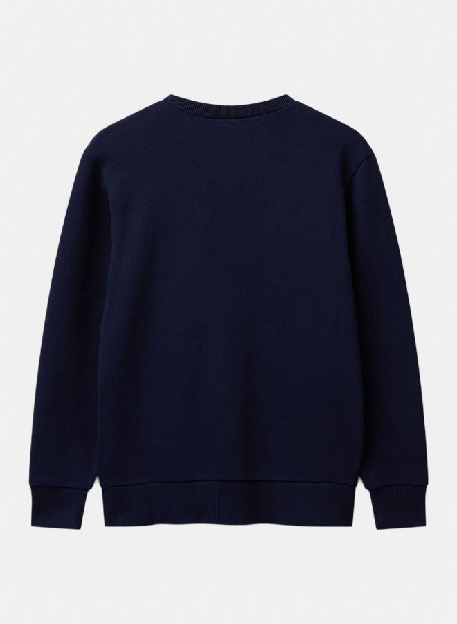 Benetton Boys Cotton sweatshirt with logo - Image 3