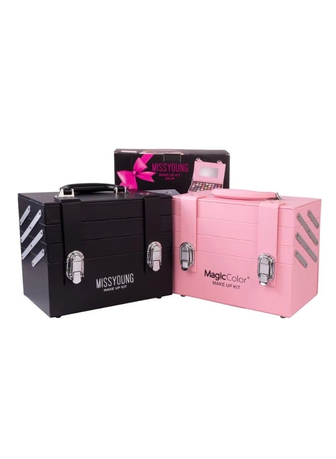 MISS YOUNG Make Up Kit Black/Pink - Image 5