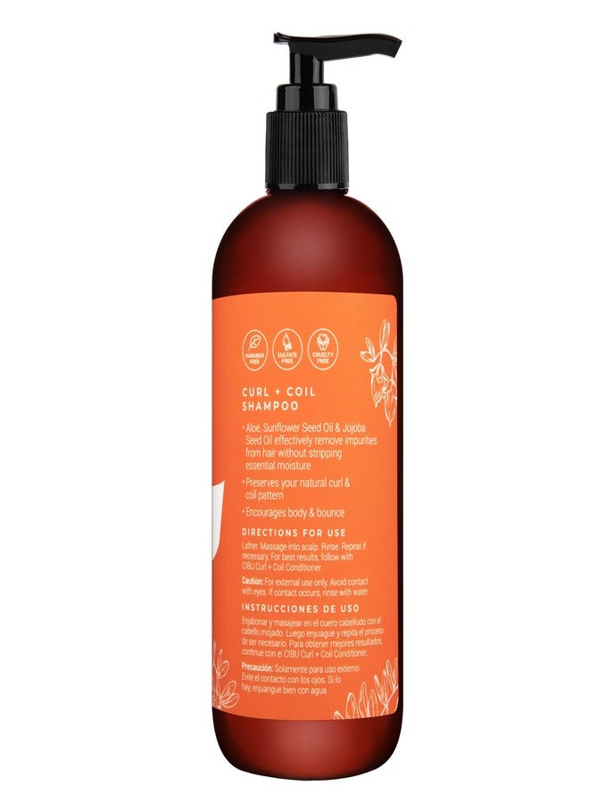 CIBU Curl + Coil Shampoo Cleanses, Hydrates, Revitalizes, Detangles & Preserves Natural Curl + Coil for Frizz-Free Smooth Manageable Hair (Shampoo, 350ml) - Image 5