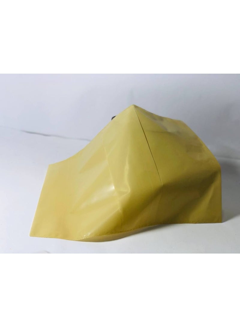 Small notebook cover, glossy plastic type with a sleeve/pocket. Pack: 10 covers, beige. - Image 2