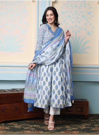Women's Blue 100% Cotton Self Design Full Length Palazzo Kurta Set - pzsku/Z630BF4CC907CA8574B42Z/45/1742733323/a7b66c3b-8b5d-4fd2-a654-9c6e6fb971fd