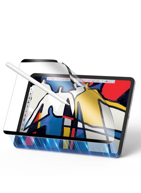 Paper Feel Magnetic Screen Protector Compatible with IPad Air 11 Inch M2 2024 Write and Draw Like On Paper Detachable and Reusable Compatible with Tempered Film Matte Finish