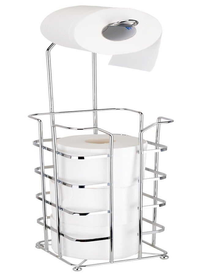 يونيوير حامل وموزع ورق التواليت من يوني وير، يتسع لـ 3 لفات من ورق التواليت، بلمسة نهائية من الكروم - Image 1