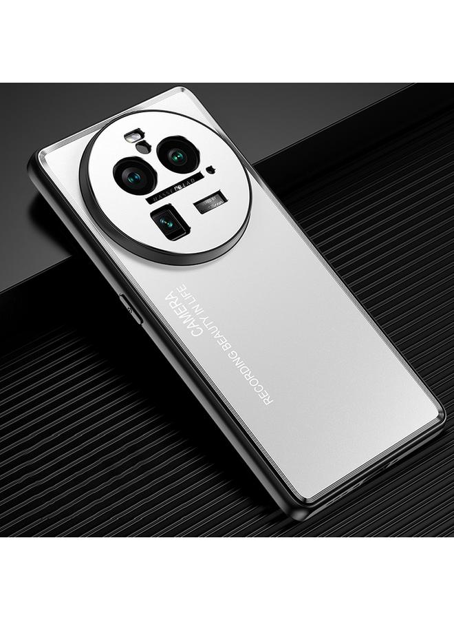 For OPPO Find X6 Pro Frosted Metal Phone Case(Silver)
