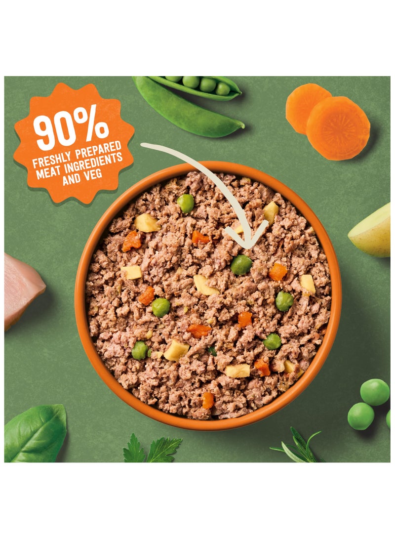 HARRINGTONS Complete Wet Tray Grain Free Hypoallergenic Adult Dog Food Mixed Pack 6x400g - Chicken, Salmon, Turkey & Duck - Made with All Natural Ingredients - Image 3