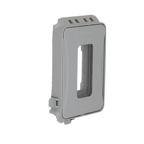 TAYMAC ML500 SingleGang Mount 16in1 Flat Nonmetallic Weatherproof VerticalHorizontal 1Pack Gray