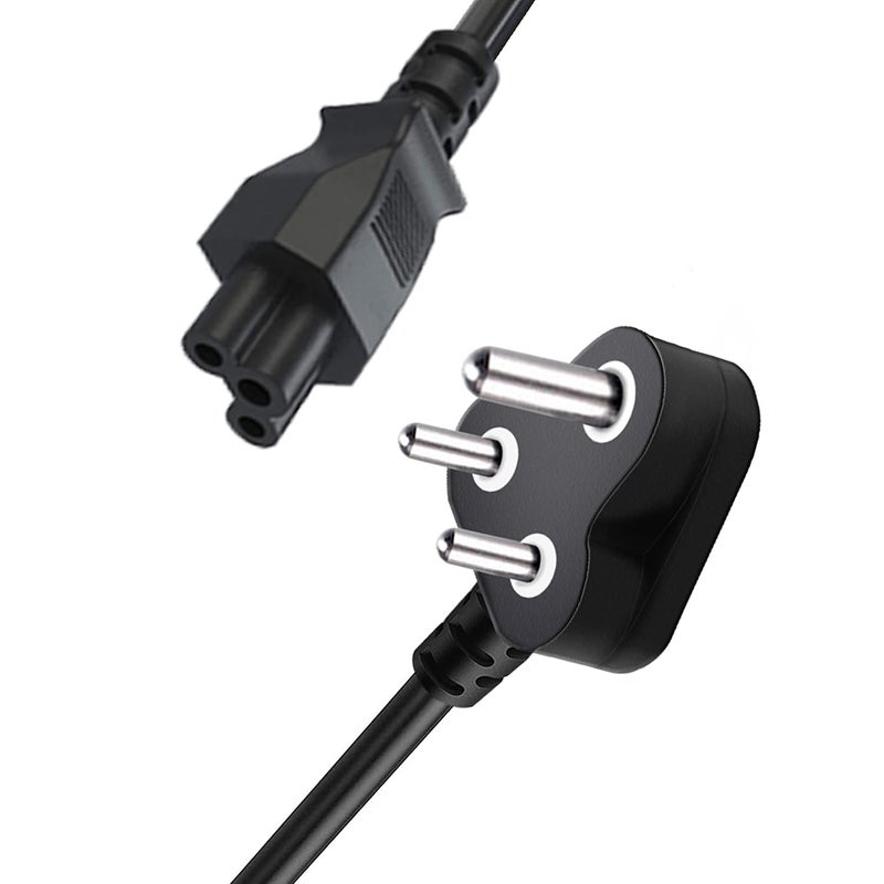FEDUS .75 Sq mm Copper Wire 9.8 Feet 3 Pin Laptop Adapter Power Cable Laptop Charger Power Cord AC Notebook Computer Replacement Charger Cord Wire Universal Mickey Mouse Connector-1 Year Warranty - Image 4