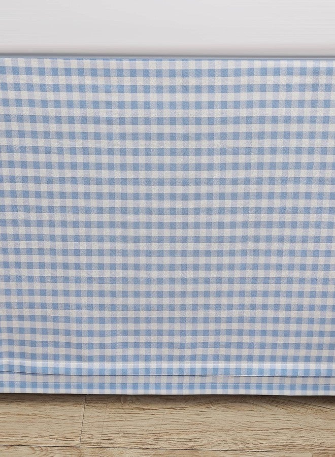 Laura Ashley Home - Cotton Ruffled Bedskirt, Lightweight & Classic Style (Hedy Blue, Twin) - Image 3