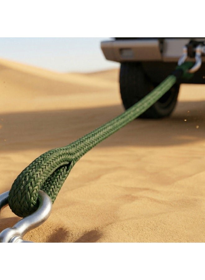 Manful 15T - 9M Heavy Duty Synthetic Winch Rope – Off-Road Recovery Tow Rope with Reinforced Loops, High Strength Braided Cable for SUV, Truck, ATV, UTV - Image 2