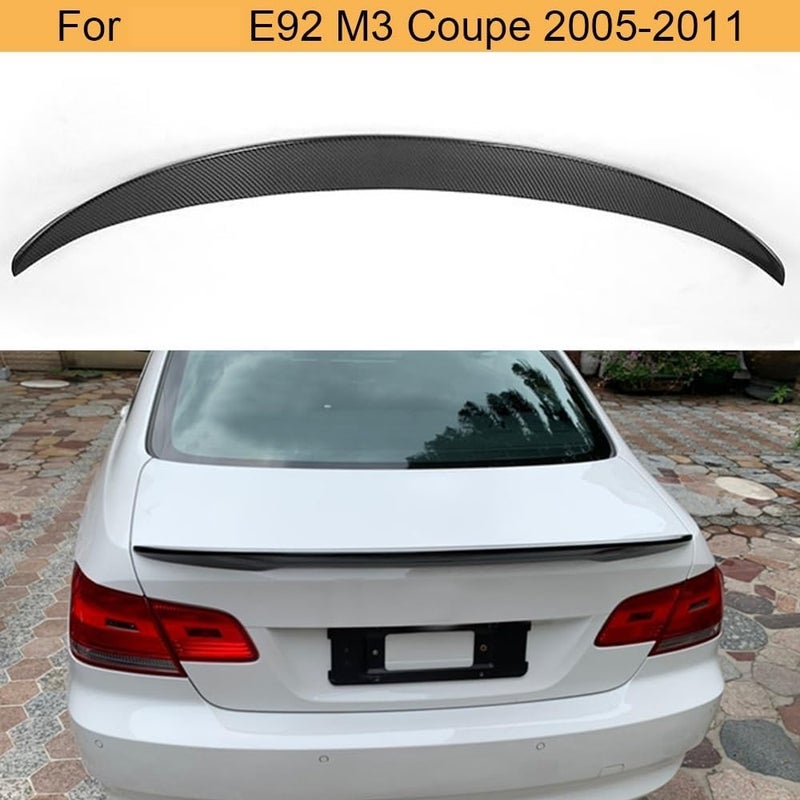 QASULER Carbon Fiber Rear Spoiler for BMW 3 Series E92 - Image 3