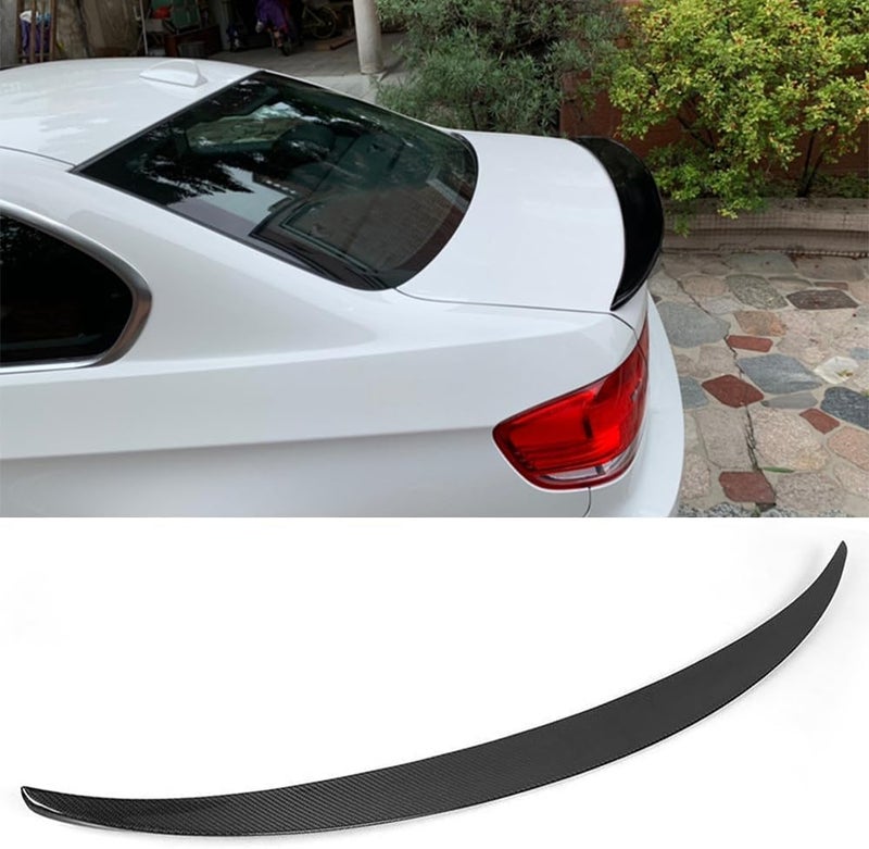 QASULER Carbon Fiber Rear Spoiler for BMW 3 Series E92 - Image 5