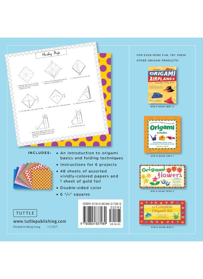 null - Origami Paper - Dots - 6 3/4" - 49 Sheets: Tuttle Origami Paper: Origami Sheets Printed with 8 Different Patterns: Instructions for 6 Projects Included - Image 1