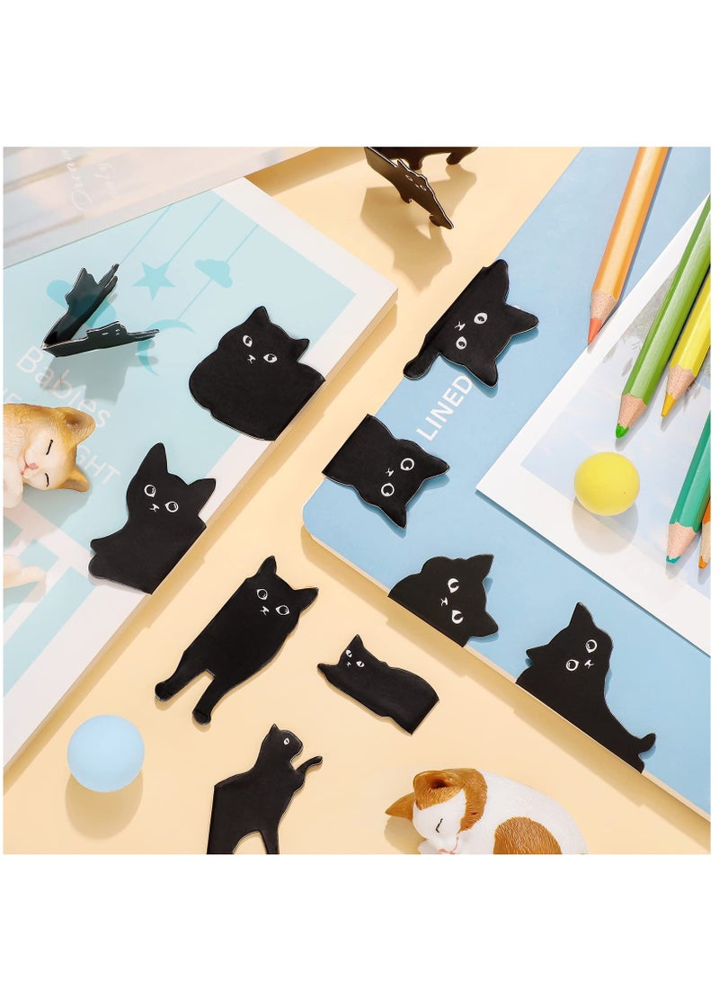 SOLARAE Magnetic Bookmarks, 14 Pieces Cat Cute Bookmarks for Book Lovers, Kawaii Bookmark Cat Book Mark Magnetic Book Page Clips for Kids Students Teachers School Home Office, 7.9 x 3.9 Inch,14 Styles - Image 4