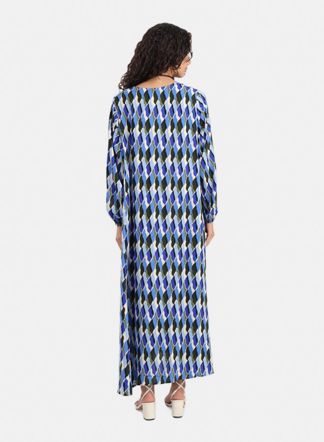 Carina Printed V-Neck Dress - Image 3