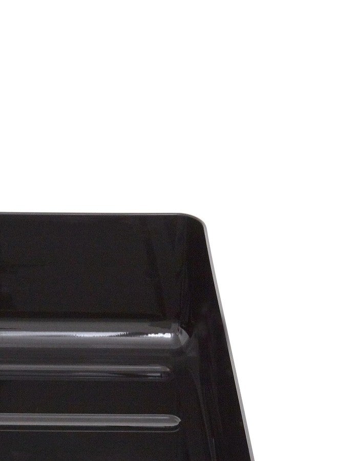 TRU RED Front‑Load Stackable Letter Tray, Plastic, Black, 4/Carton - Desktop File Organizer for Office Paper & Documents - Image 3