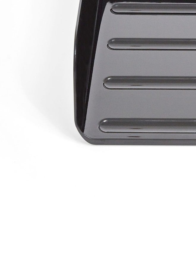 TRU RED Front‑Load Stackable Letter Tray, Plastic, Black, 4/Carton - Desktop File Organizer for Office Paper & Documents - Image 5