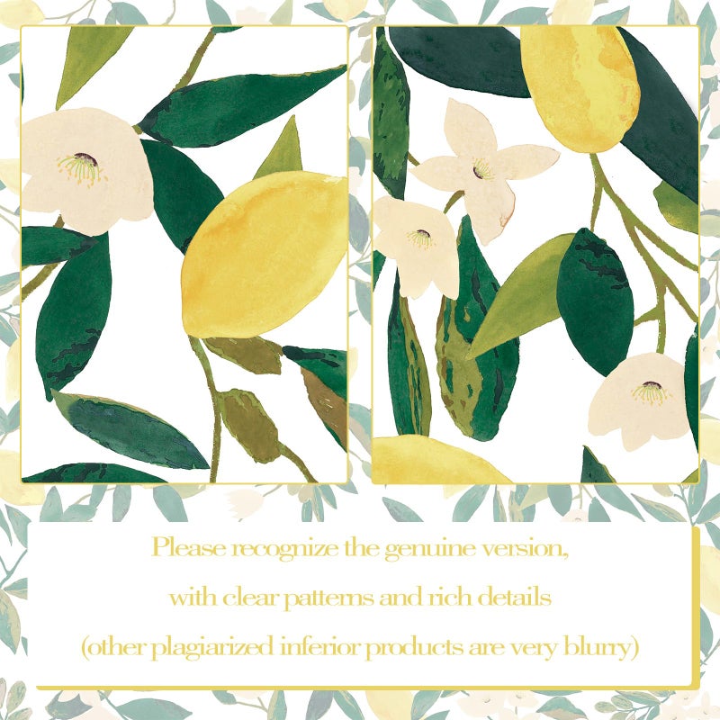 Lifeel Lemon Shower Curtain, Allover Fruits Green Leaves Plant Design Waterproof Fabric Bathroom Curtains Set with 12 Hooks, Green Yellow 72×72 inch - Image 5
