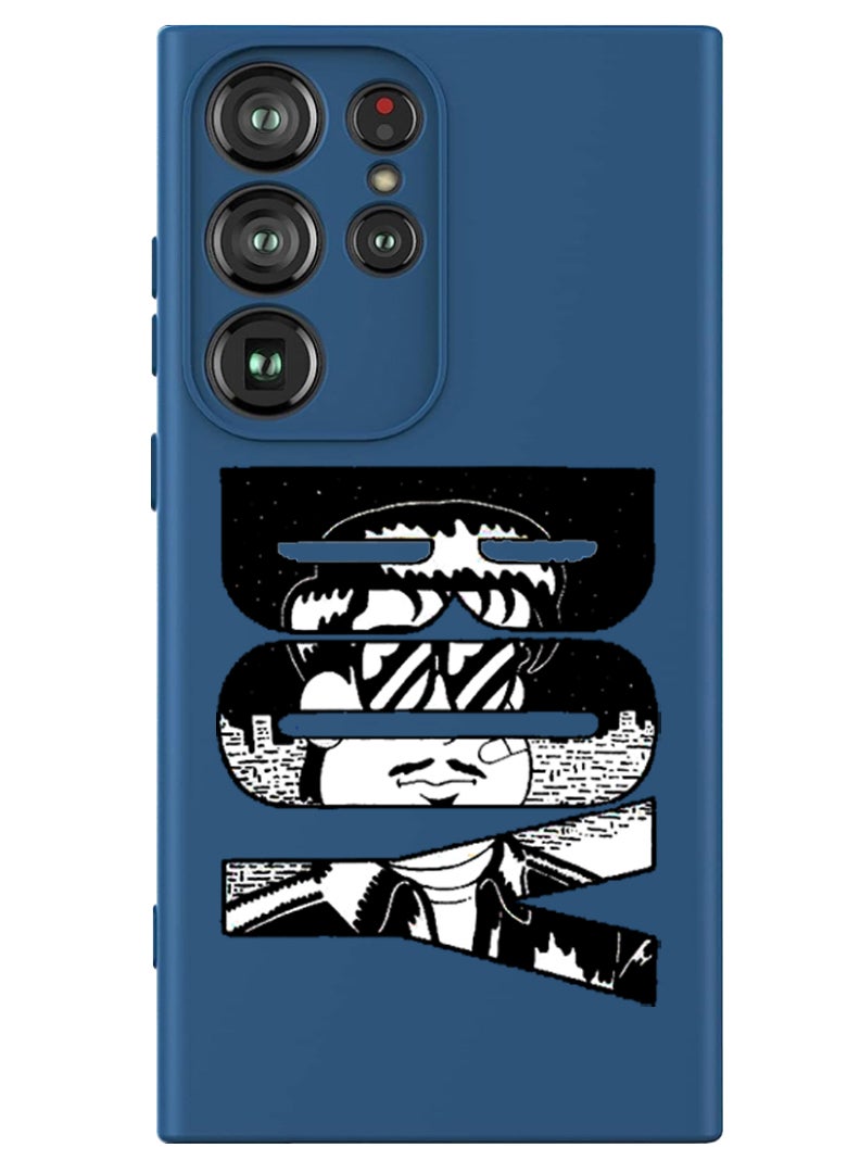 Theodor Protective Slim Fit Case Liquid Silicone Cover with Full Body Protection Anti-Scratch Shockproof Case For Samsung Galaxy S24 Ultra (Blue) - Boy - Image 1