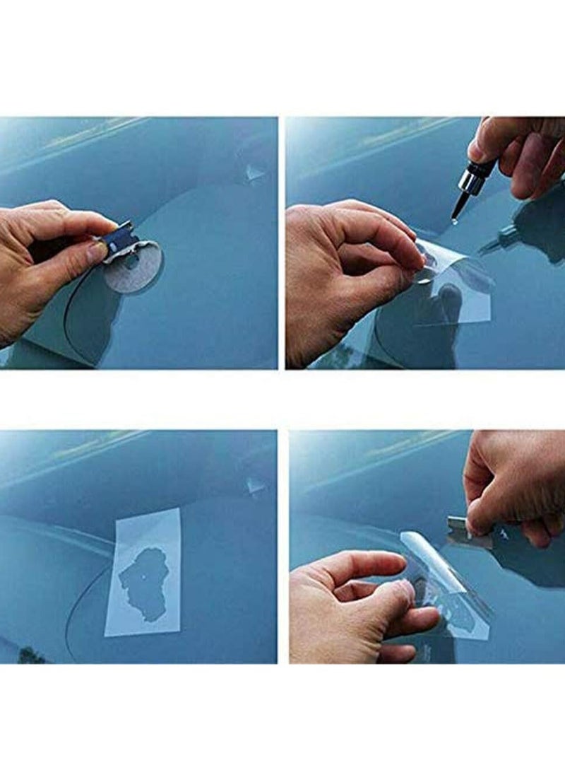 2PCS Windshield Crack Repair Kit,Automotive Glass Nano Repair Fluid,Car windscreen Repair Resin Cracked Glass Repair Kit,Glass Corrector Set, Crack Repairing for Car