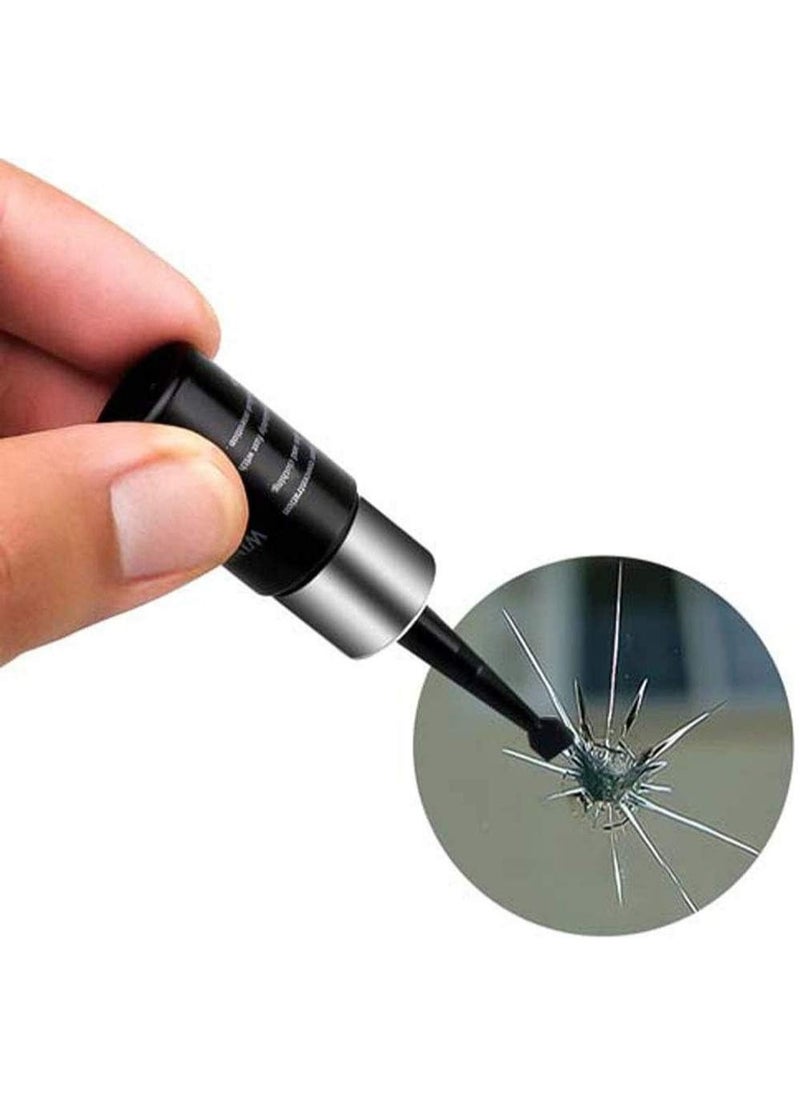 2PCS Windshield Crack Repair Kit,Automotive Glass Nano Repair Fluid,Car windscreen Repair Resin Cracked Glass Repair Kit,Glass Corrector Set, Crack Repairing for Car