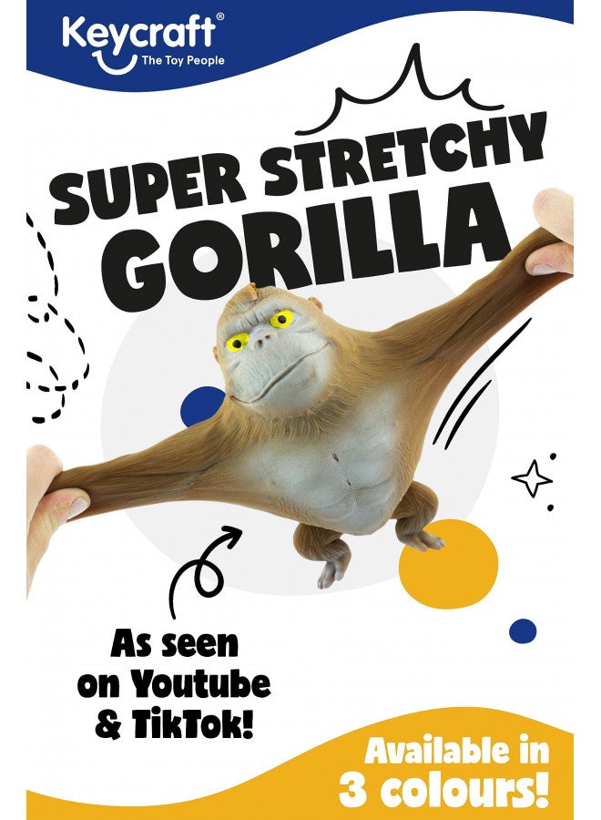 Keycraft Super Stretchy Gorilla | Gorilla Toy | Squishy and Stretchable Animal Toy - Image 2
