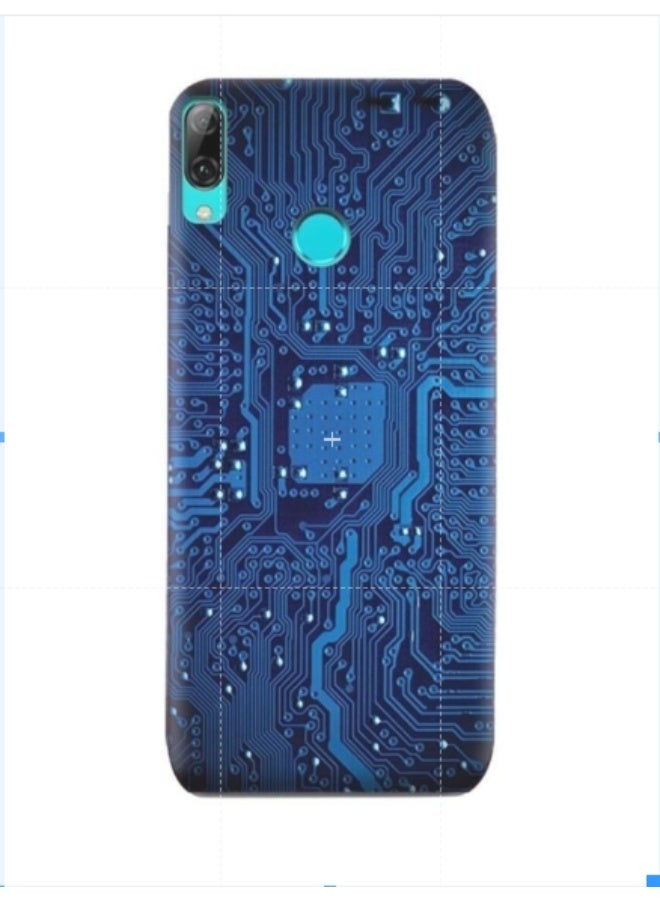 AMC DESIGN Protective Case Cover For Huawei Y7 Prime (2019) Circuit Board Pattern