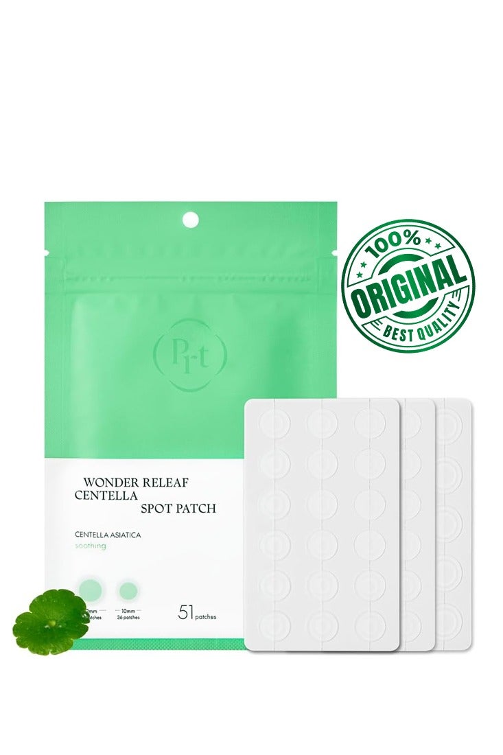 PURITO PURITO SEOUL Wonder Releaf Centella Spot Patch, Korean Centella, for Sensitive Skin, Soothing, Pimple Patches for Face, Spot Stickers, K-Beauty, 51 Count  - Image 1