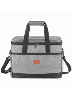 Generic Outdoor 33L Large Cooler Bag Insulated Handbag Reusable Waterproof Oxford Ice Refrigerated Lightweight Fresh-keeping for Men Women Picnic/BBQ/Beach/Lunch  - Image 1