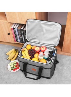 Generic Outdoor 33L Large Cooler Bag Insulated Handbag Reusable Waterproof Oxford Ice Refrigerated Lightweight Fresh-keeping for Men Women Picnic/BBQ/Beach/Lunch  - Image 4