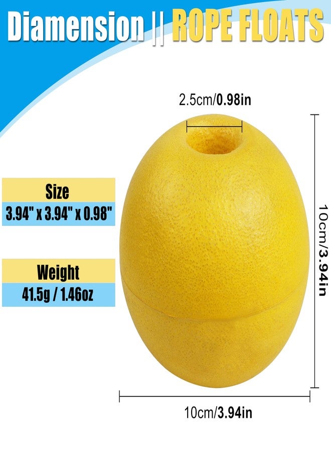 FUSIGO Buoy Floats Rope Floats Marine,4pcs Crab Trap Floats Buoy Fishing Marker Buoys Water Floats Anchor Float for Boats Swimming Kayak Crabbing Trail Dock Pool 3.94" x 3.94" - Image 3