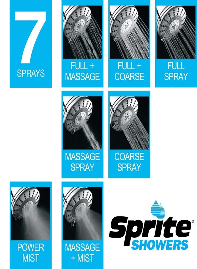 سبرايت رأس دش Sprite Showers Pure بـ 7 إعدادات ترشيح 1.75 جالون في الدقيقة باللون الكروم (AE7E-CM-R) - Image 2