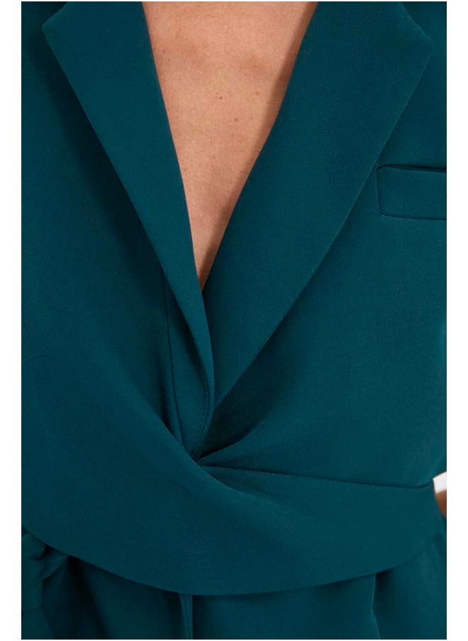 Emerald Green Regular Lined Tie-Up Woven Blazer Jacket TWOAW21CE0320 - pzsku/Z630D03A4C90EE3572C33Z/45/_/1737375850/472f51b2-d66b-45f4-b06a-51ac58cc1867