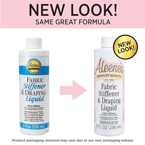 Aleene's سائل تثبيت الأقمشة من ألين، سائل تجعيد، يجف بسرعة، غير سام، لتثبيت وتشكيل الأقمشة، 8 أونصات - Image 2