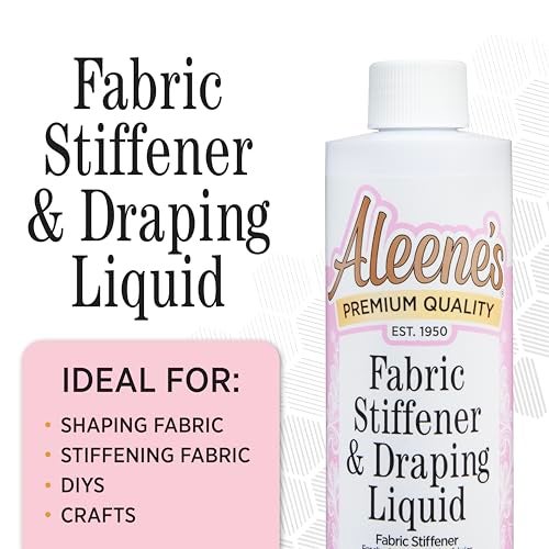 Aleene's سائل تثبيت الأقمشة من ألين، سائل تجعيد، يجف بسرعة، غير سام، لتثبيت وتشكيل الأقمشة، 8 أونصات - Image 5