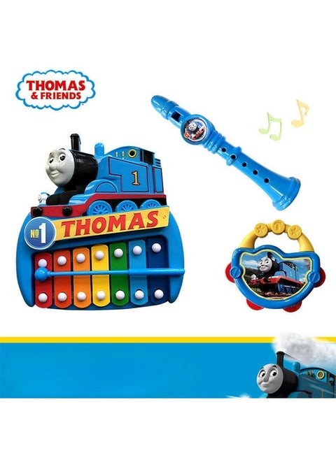 Kids Music Enlightenment Instrument Toy Set- Xylophone Trumpet Hand-bell, Baby Early Education Musical Toy