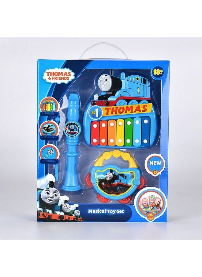 Kids Music Enlightenment Instrument Toy Set- Xylophone Trumpet Hand-bell, Baby Early Education Musical Toy