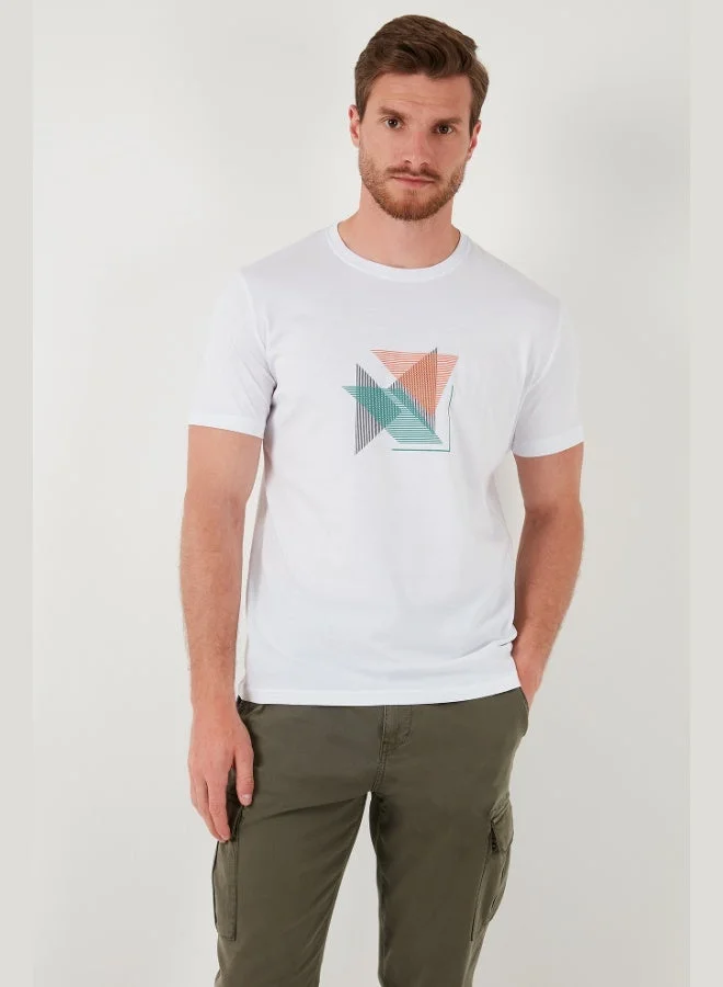 Buratti  Buratti Cotton Slim Fit Crew Neck T Shirt Men's T SHIRT 646R8290 for Men | Best Price UAE