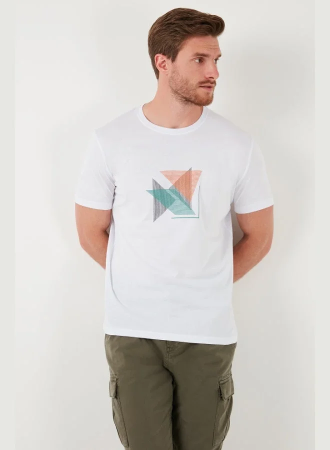 Buratti Cotton Slim Fit Crew Neck T Shirt Men's T SHIRT 646R8290