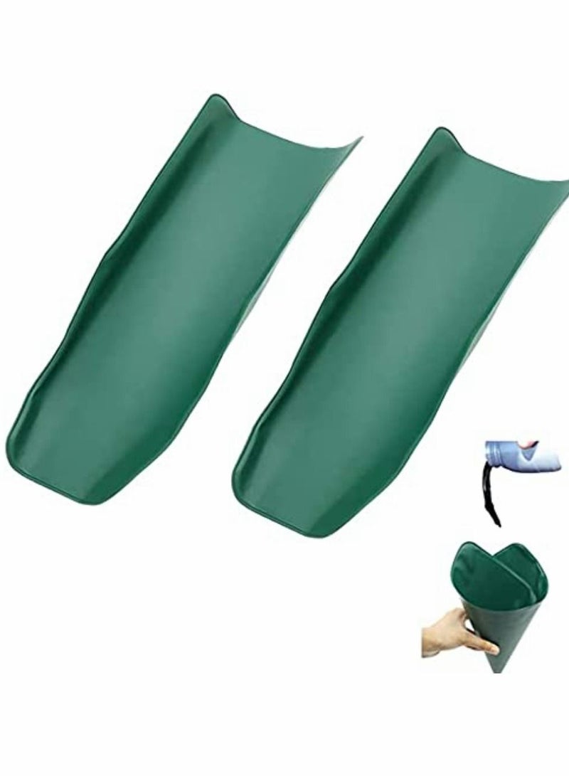 Excefore Flexible Draining Tool Oil Funnel, Oil Drain Funnel, Foldable Draining Oil Tool  (14.5 x 6.7inches) 2 Pcs  - Image 1