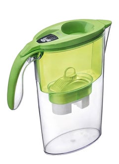 LAICA Stream Line Water Filter Jug with Bi-Flux Technology 2.3L Capacity Advanced 6-Stage Filtration System Preserves Essential Minerals Reduces Chlorine And Contaminants Digital Timer Indicator  - Image 2