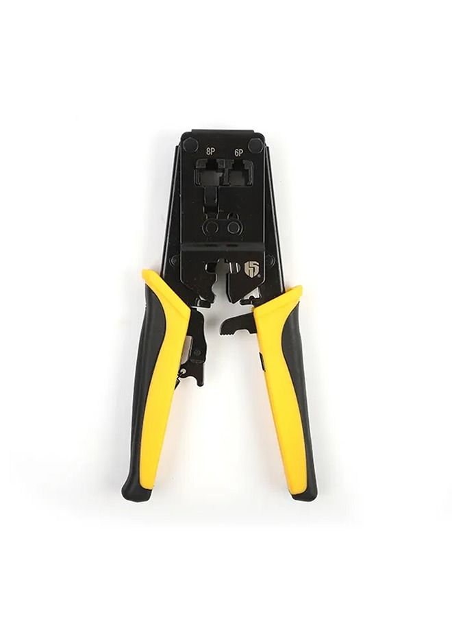 Cable Crimping Tool with Built-in Wire Cutter – RJ45 – RJ11- RJ12 – CAT3 – CAT5 – CAT6 /HS-8086R  - Image 1