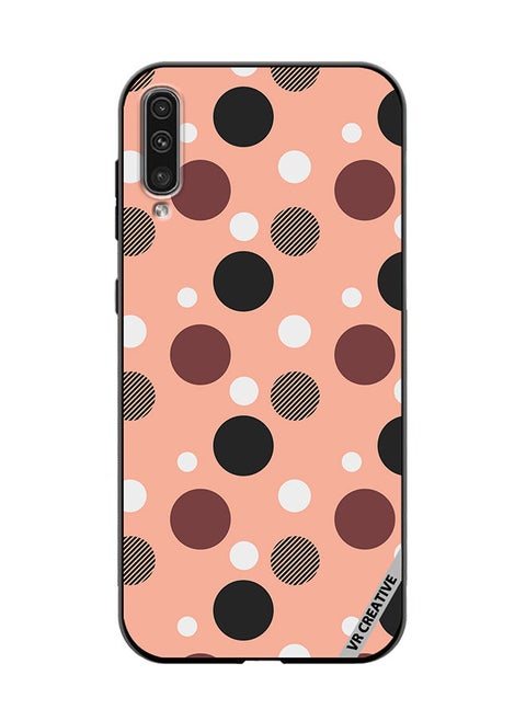 Protective Case Cover For Samsung Galaxy A50/A50s A Seamless Dotted Pattern Design Multicolour