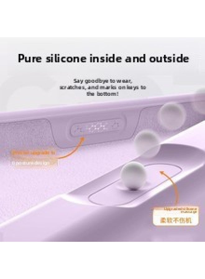 For Iphone 15 Liquid Silicone Case All-in-One Button 16 Pro Max Mobile Phone Case Protective Case-Color:Charcoal Gray-Applicable Models:For Iphone13PROMAX