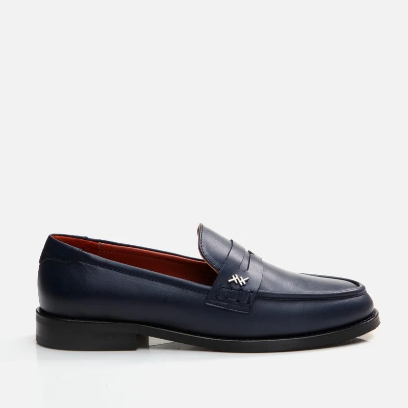 Hotiç 01AYH291710A680 GENUINE Leather Navy Blue Women's Loafer