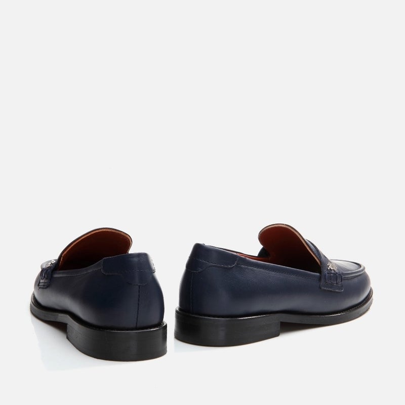 Hotiç 01AYH291710A680 GENUINE Leather Navy Blue Women's Loafer  - Image 5