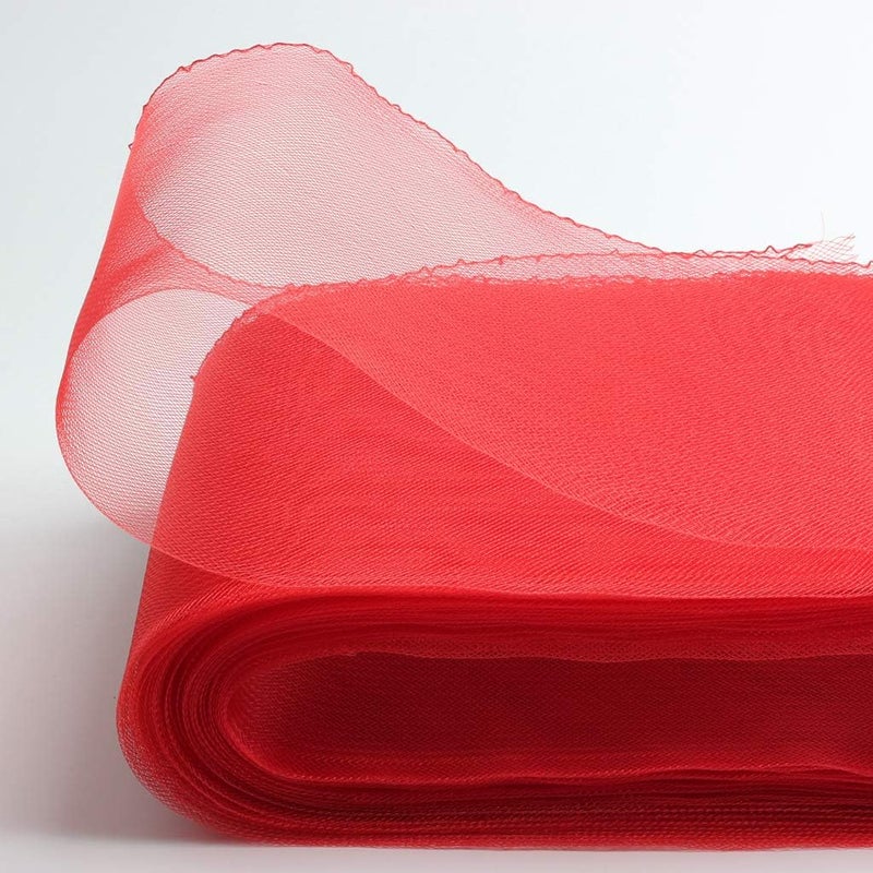 كلاراكو ضفيرة شعر الخيل من البوليستر المتين، بعرض 25 ياردة و6 بوصات، باللون الأحمر، كما هو موضح - Image 3