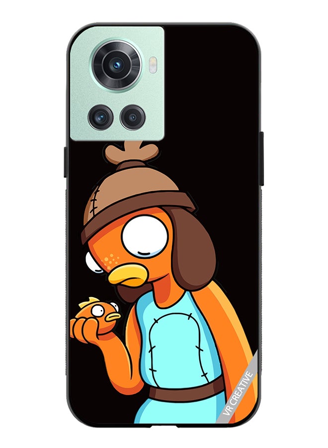 VR CREATIVE Protective Case Cover For OnePlus Ace Funny Fish stick Design Multicolour - Image 1