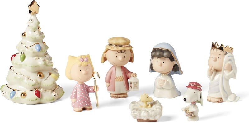 Lenox Peanuts 7-Piece Christmas Pageant Figurines Set - Image 2