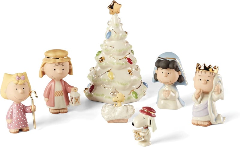 Lenox Peanuts 7-Piece Christmas Pageant Figurines Set - Image 1