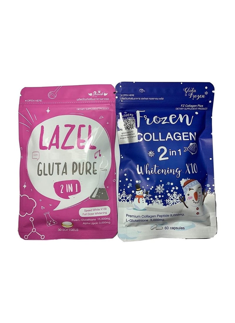 Gluta Frozen - Collagen Whitening and Pure L-Glutathione Set - Image 1